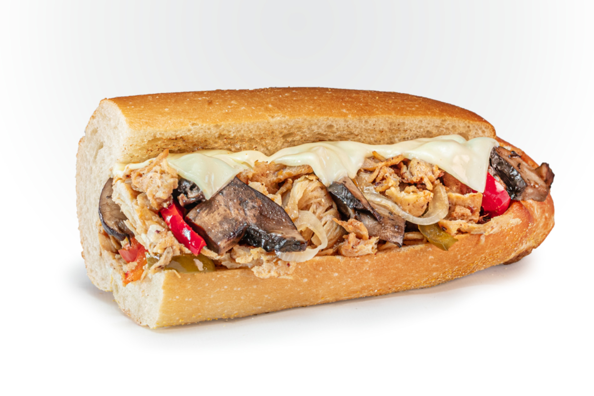 #65 Portabella Chicken Cheese Steak - Fresh Grilled Hot Subs